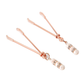 Gemstone Nipple Clamps - Rose Gold