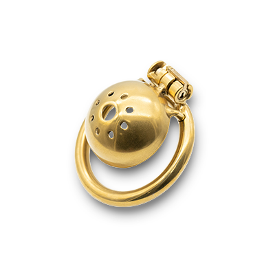 Nub Cap Sounding Chastity Cage - Gold