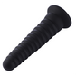 Hismith Big Black 9 Inch Dildo - Ribbed
