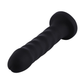 Hismith Black 6 Inch Dildo - Ribbed