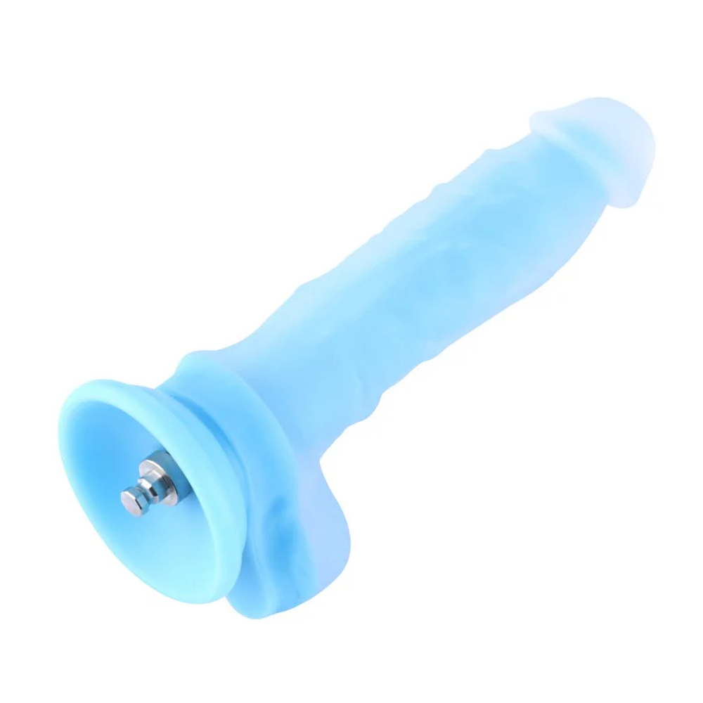 Hismith Fluorescent 7 Inch Dildo - Blue