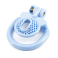 Honeycomb Blue Chastity Cage - Micro