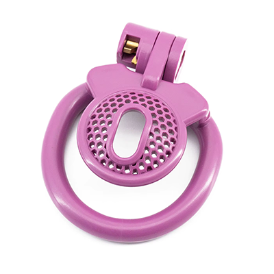 Honeycomb Purple Chastity Cage - Micro