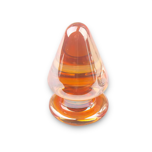 Looking-Glass Crystal Butt Plug - Amber