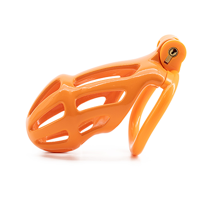 Orange Python Chastity Cage - Standard