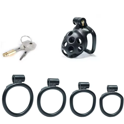 Portal Black Chastity Cage - Nano