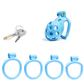 Portal Blue Chastity Cage - Small