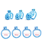 Portal Blue Chastity Cage - Standard