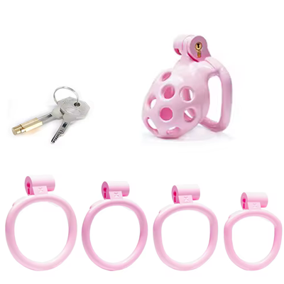 Portal Pink Chastity Cage - Nano