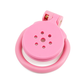 Resin Button Chastity Cage - Pink