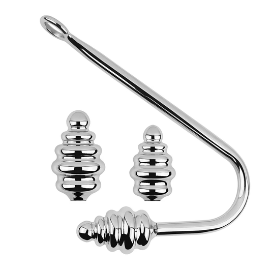 Ribbed Anal Hook Set
