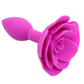 Silicone Rose Butt Plug - Pink