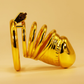 Bionic Steel Chastity Cage - Gold