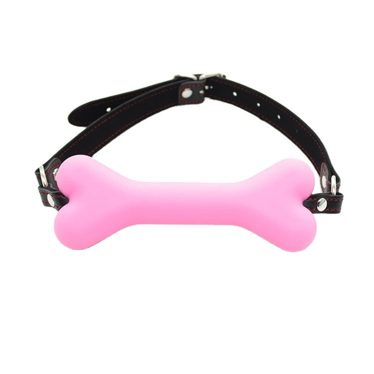 Dog Treat Bone Gag - Pink