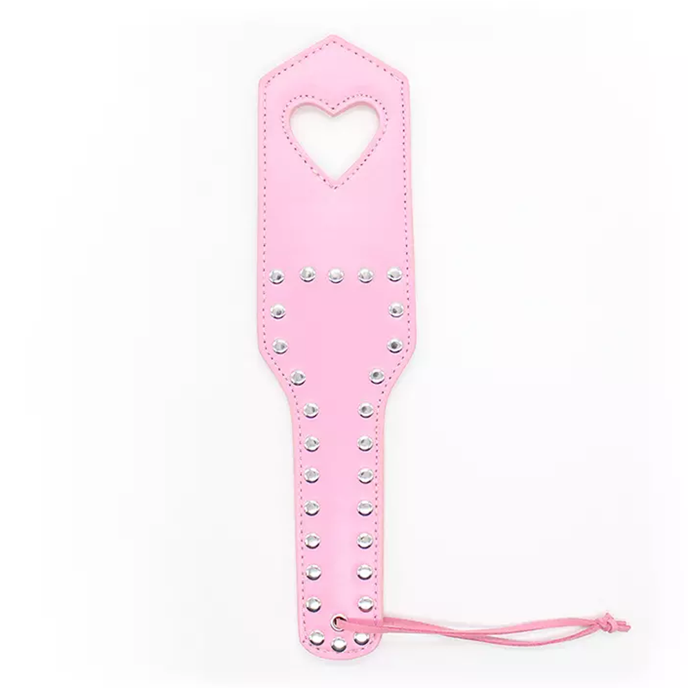 Love Heart Leather Paddle