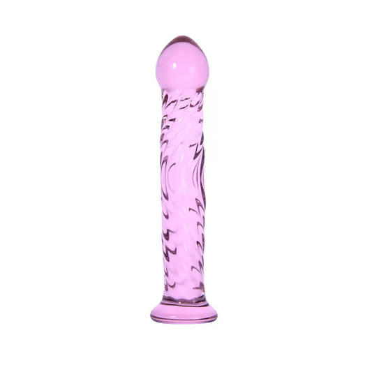 Pink Haze Glass Butt Plug