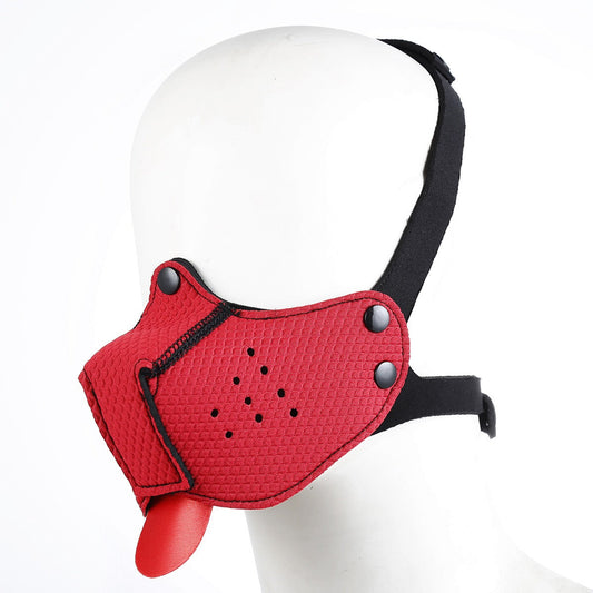 Playful Pup Muzzle - Red
